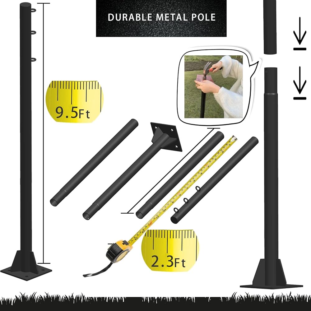 Amazon.co.jp: シェードセイルポールキット 拡大直径厚み、9